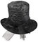 narrenkiste O23684 schwarz Gothic Zylinder Halloweenhut