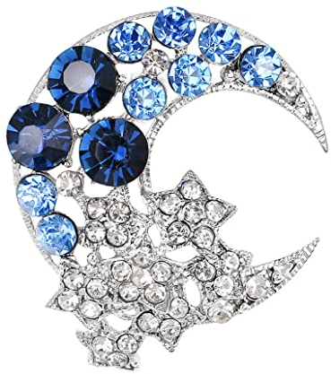 Fliyeong Womens Strass Mond Sterne Brosche Corsage Kleidung Ornamente Schmuck Geschenke Langlebig und nützlich