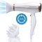 Aigostar Professional Ionic Hairdryer, 2200W Fast Dry Hair Dryer with Concentrator and Diffuser, Foldable Design, 2 Speed & 3 Heat Settings, Cool Button, White- Luna 32QUO