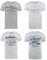 riverso Herren T-Shirt Rundhals RIVLeon 4er Pack O-Neck Kurzarm Print Tee Shirt 100% Baumwolle Regular Fit Grün Blau Weiß Grau Rot Orange L, Größe:L, Farbe:Farbmix 13
