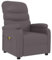 vidaXL Massagesessel, Relaxsessel mit Liegefunktion Vibrationsfunktion, Verstellbarer Sessel Fernsehsessel, Liegesessel Polstersessel, Grau Kunstleder