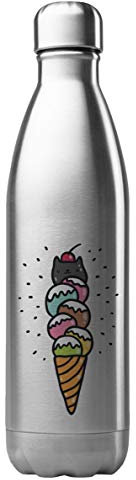 Bouteille Isotherme Personnalisée 500 ml – Acier Inoxydable – Gourde Performance – Cadeau Unique illustration, chat – Fabrication Française (N°9)