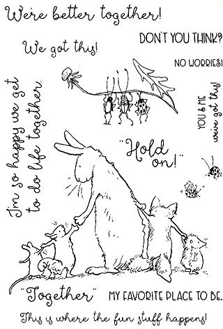 Stanzschablonen mit Hasen und Mäusen, verschiedene Tiere, Spinne und Stempel, Set für Kartengestaltung, You and Me We've Got This Words Phrase aus Metall, Stanzformen für Scrapbooking, Papierbastelei