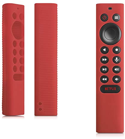 kwmobile Custodia Silicone Telecomando Compatibile con Nvidia Shield TV pro/4K HDR Cover - Guscio Protettivo Telecomando Antiscivolo - rosso