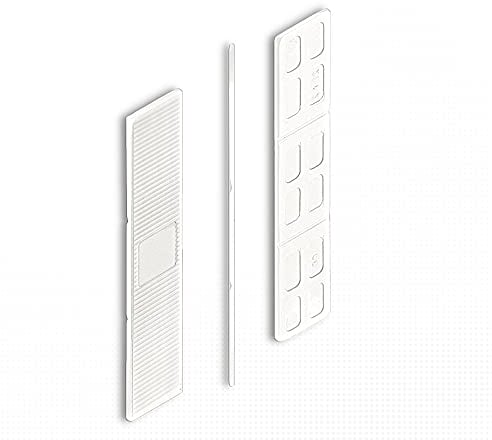 DOJA BARCELONA | 1mm Abstandshalter Kunststoff | Abstandhalter Weiß | PACK 300 | Kunststoffkeile Unterlegplatten | Unterlegkeile, Plastic Spacers, Verglasungsklötze, Unterleger Plastik Keile