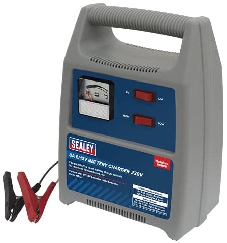 Sealey DSBC8 8A 6/12V Battery Charger 230V