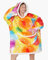 Kapuzen-Sweatshirt, weich, Decke – Pullover mit Kapuze, warm, Übergröße, große Tasche, Decke TV Flanell (farbige Sterne, Einheitsgröße)