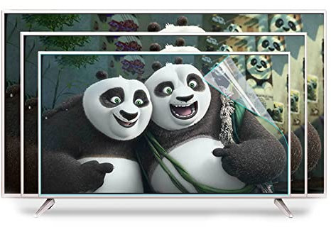 32-75 Inch Anti Glare TV Screen Protector, Anti Blue Light Frosted Anti-Radiation and Anti UV Eye Protective Ultra-Clear Film, for LCD, LED, OLED & QLED 4K HDTV / 34in 815x345mm