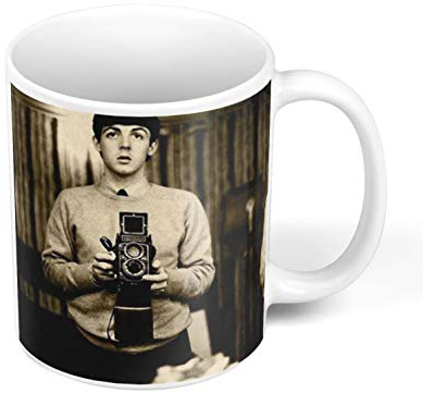 French Unicorn Mug Tasse Paul McCartney Cliché Ancien Rare Autoportrait Image Retro