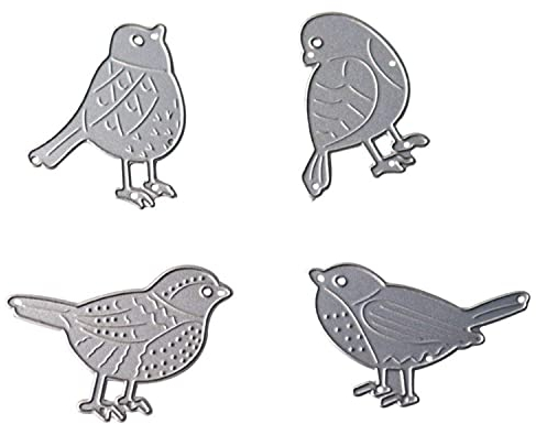 Luvadeyo Stanzschablone Vogel, Cutting Dies Birds Metall Schablonen Papierbasteln für DIY Scrapbooking, Fotoalbum Dekoration, Karte, Papier, Geschenk