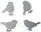 Luvadeyo Stanzschablone Vogel, Cutting Dies Birds Metall Schablonen Papierbasteln für DIY Scrapbooking, Fotoalbum Dekoration, Karte, Papier, Geschenk