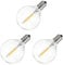 Ersatzbirnen, 3 Stück, G40, LED-Leuchtmittel, bruchsicher, mit E12-Schraubsockel, für Solar-Lichterketten, Warmweiß