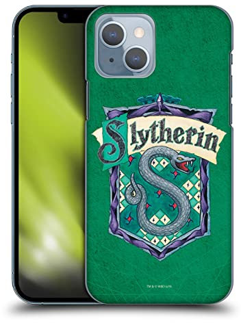 Head Case Designs Officially Licensed Harry Potter Slytherin Crest Sorcerer's Stone I Hard Back Case Compatible With Apple iPhone 14