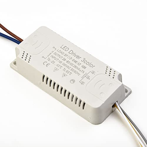 Trasformatore LED, adattatore LED Driver 3 colori per illuminazione a LED Sostituzione del trasformatore non isolante