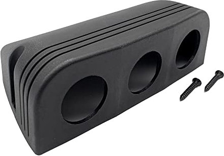 Offgridtec Zelt 3-Loch-Montagehalterung für Zigarettenanzünder, USB- & Schalter-Steckdosen mit 2 Schrauben - IP65 wasserdicht, staubdicht, langlebiger PA66 Kunststoff, 12-24V für Off-Grid -Anwendungen