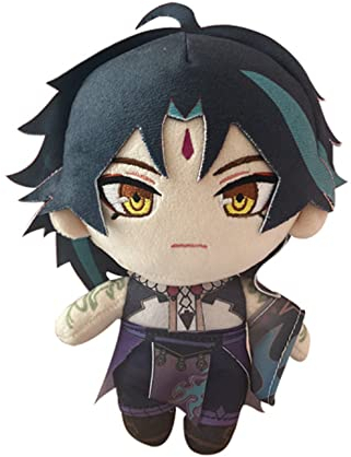 Hanaiette 1 x Genshin Plüschkissen, Genshin Impact Plüsch, gefüllt, Cosplay-Kostüm-Requisiten, verformt sich nicht leicht für Fans (Xiao), (LZH-1113)