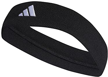 adidas Unisex - Adulto Tennis Headband, Black/White, M