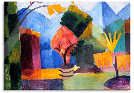 Pixxprint Glasbild, Wandbild aus Echtglas, Alexej von Jawlensky - Frauenkopf I, 60x40 cm, inkl. Aufhängung und Abstandshalter