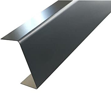 Alu U-Profil grau Abdeckprofil aus 1,5mm Aluminium Anthrazitgrau RAL 7016 Einfassprofil Kantenprofil Abschlussprofil Aluminiumschienen Aluschiene Schenkelinnenmaß: 40 x 60 x 40 mm Länge: 2000 mm