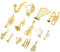 HOLIDYOYO 14stücke Miniatur Weihnachtsinstrumente Teiliges Set Weihnachtsbaum Deko Für Kreative Bastelprojekte Puppenhaus Musikinstrumente Als Festlicher Baumschmuck