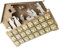 1Stk Kalender aus Holz Bastelanregungen für die Feiertage 24 Countdown-Kalender Geschenke Dekor Weihnachtskalender haushaltskalender geschenk schmücken Schreibtischkalender