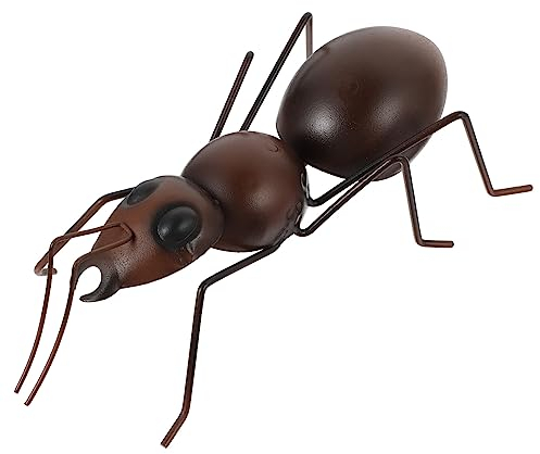 BESPORTBLE 7 STK Metall-Eisen-Ameise Autodekoration decoraciones para sala de casa ameisenfallen für innen Ornament Ameisenverzierung Tischdekoration Marienkäfer Skulptur Großer Zaun Rasen 3D