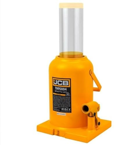 JCB 50 Tonne Automotive Hydraulic Bottle Jack, 420mm Maximum Lift - Compact Design - Easily Transported - Robust Steel plate design - 3 year Warranty