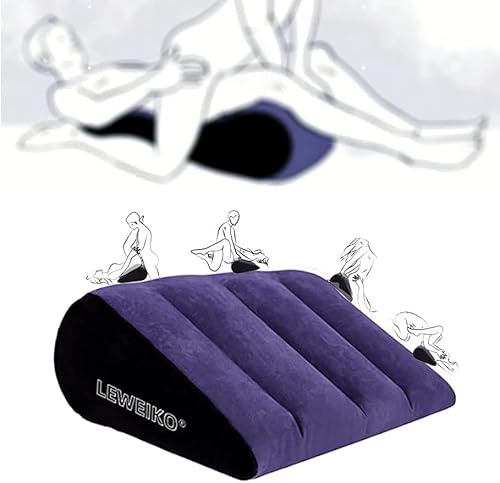 yilemeiyile Cuscino a Di Cuneo Sport Impostare Manᶒttê Cuneo Şėᶣ Lombaire Campeggio B-D-S-M Morbido Feltro Micro Peluche 2x3 cm Viola Gonfiabile