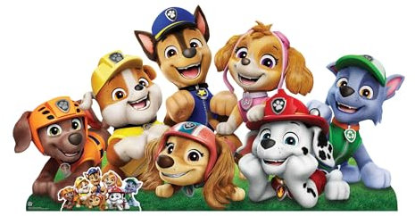 Star Cutouts SC4601 Paw Patrol Group Shot Wide Cardboard Cut Out Height 94cm - Ideal for Paw Patrol Theme, Parties, Birthdays & Fans, Room Decorations & Events