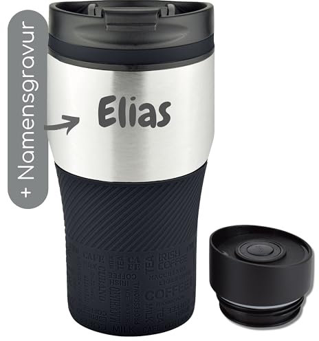 Milu® Thermobecher mit Gravur 300ml personalisiert - Ostergechenke für Frauen & Männer I Geschenk Ideen Papa, Mama, Freund, Freundin I Geschenkideen zum Vatertag Muttertag I Geschenke Opa & Oma