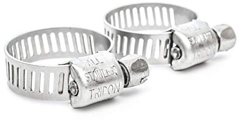 Pisces 2 Pack - 10-16mm Stainless Jubilee Clips to Fit 12.5mm Hose