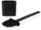 Beldray LA028954BLK Antibac Toilet Brush – Slim head Toilet Cleaner Brush, Non-Scratch Silicone Bristles, Deep Cleaning, Fits Under Toilet Rim, Antibacterial Bristles, Easy Grip Handle, Black