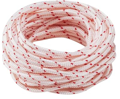 JIHUOO 10 Meter 3,5 mm Rasenmäher-Zugschnur, Ersatz-Seil, Seil, Rasenmäher, Zugschnur, Kettensäge, Trimmer, Zugseil, Rasenmäher-Zubehör