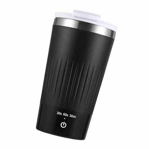 Self Stirring Mug, 300ml 3 Speeds Automatic Magnetic Mixing Cup for Coffee, Milk, Cocoa, Hot Chocolate (Black)