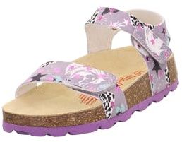 Superfit Mädchen FUSSBETTPANTOFFEL LILA/MEHRFARBIG 8520