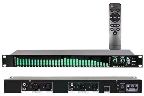 Equalizzatore Grafico Stereo A 31 Bande, Equalizzatore di Accordatura Eq Digitale Domestica con Display A Spettro A LED - 21 Effetti Preimpostati, Riduzione del Rumore Automatico, con Regolazione