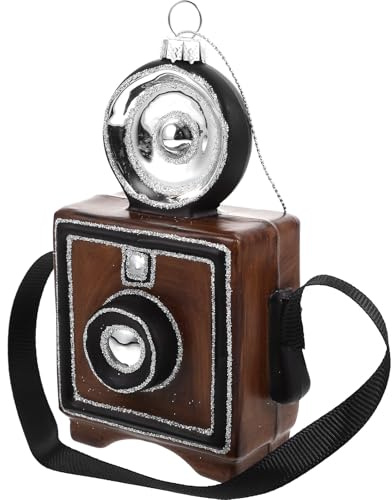 NUOBESTY Vintage-Kamera-weihnachtsbaumschmuck Retro-kameramodell für Christbaumschmuck Kreative Kamera-deko als Foto-Requisite Schreibtischdeko und Schaufensterdeko Bardeko für Geburtstagsg