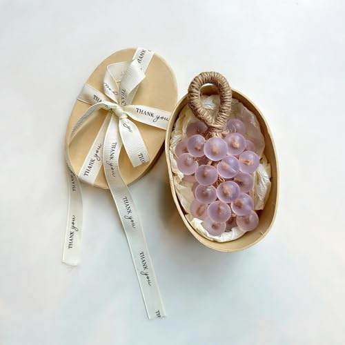 Purple Crystal Grape Soap on a Rope, Novelty Decorative Translucent Soap Bar for Men & Women, Gift for Hand Wash, Bath & Home Decor
