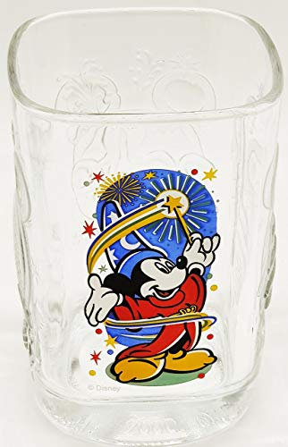 Walt Disney World Commerative 2000 Mickey Mouse Wizard Epcot Center Square Glass