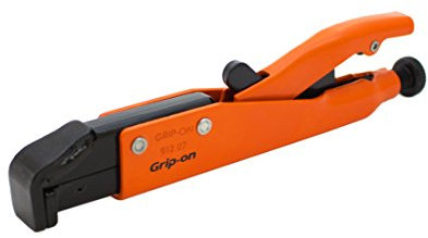 Grip-On 91207 7-Inch Axial Grip L-Shaped Locking Pliers in Orange Epoxy