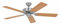 Deckenventilator CLASSIC ROYAL, Rotorblatt-Ø 1320 mm, Buche / Chrom gebürstet.