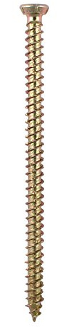 TIMCO Concrete Screws Flat Countersunk - Yellow - 7.5 x 120