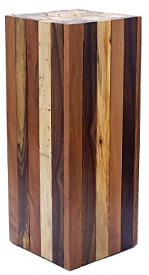 Brillibrum Beistelltisch Design Beistelltisch aus Treibholz Stücken massiver Holzklotz Blumensäule Treibholz-Hocker Holzblock Massiv Stabil Blumenhocker Echtholz (Groß: 75 x 30 x 30 cm)