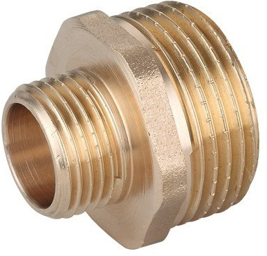 3/4 x 1/2in BSP Male Thread Pipe Reducer Nipple Brass Fittings Couplings