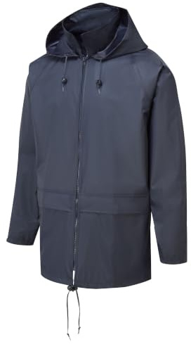 Portwest S450 Sealtex Classic Jacket Long Sleeve Waterproof Concealed Stud | Navy, 5X Large, EN 343 Class 4:1, UPF 50+, Generous Fit, Double Storm Flap, Pack Away Hood, Secure Storage, 2 Pockets