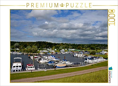 CALVENDO Puzzle Yachthafen und Campingplatz | 1000 Teile Lege-Größe 64 x 48 cm Foto-Puzzle für glückliche Stunden