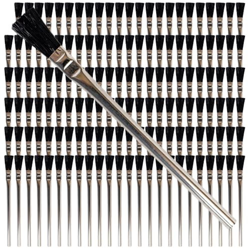 Pro-Perfect Supplies 144 ACID FLUX BRUSH 6 LG X 3/8 SOLDER, PLUMBING, GLUES, TOUCH UPS, Tin handle with Horse Hair heads. Great Inexpensive brushes for many uses in the home