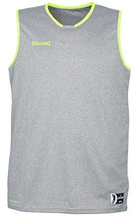 SPALDING Move Tank Top DarkGreyMel/FluoYellow XXXXL