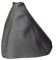 Schaltsack schwarz echtes Leder