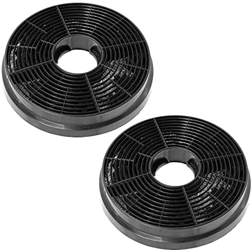 SPARES2GO Active Carbon Odour Filter compatible with Logik Cooker Hood/Vent Extractor (Pack of 2)